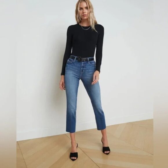 L'AGENCE Sada Slim-Leg Cropped Jean In Cambridge, 29 - Picture 4 of 6